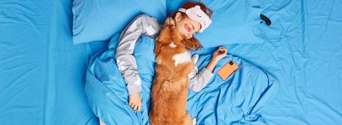 dormire con il cane e il gatto